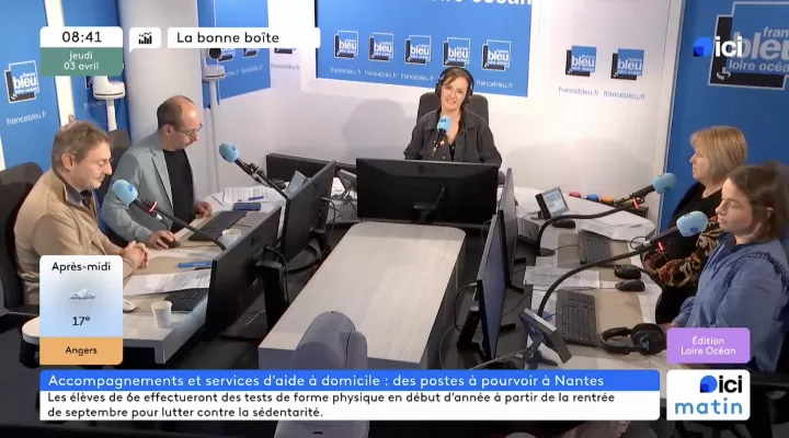 Représentants ANADOM interviewés dans l'émission La Bonne Boîte sur ici Loire Océan