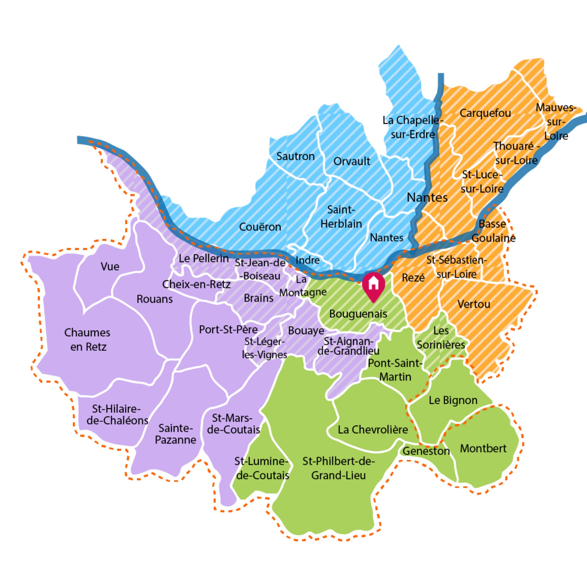 Équipe ANADOM, association d'aide à domicile en Loire-Atlantique